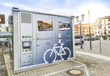 Fahrradgarage in Hoyerswerda am Markt